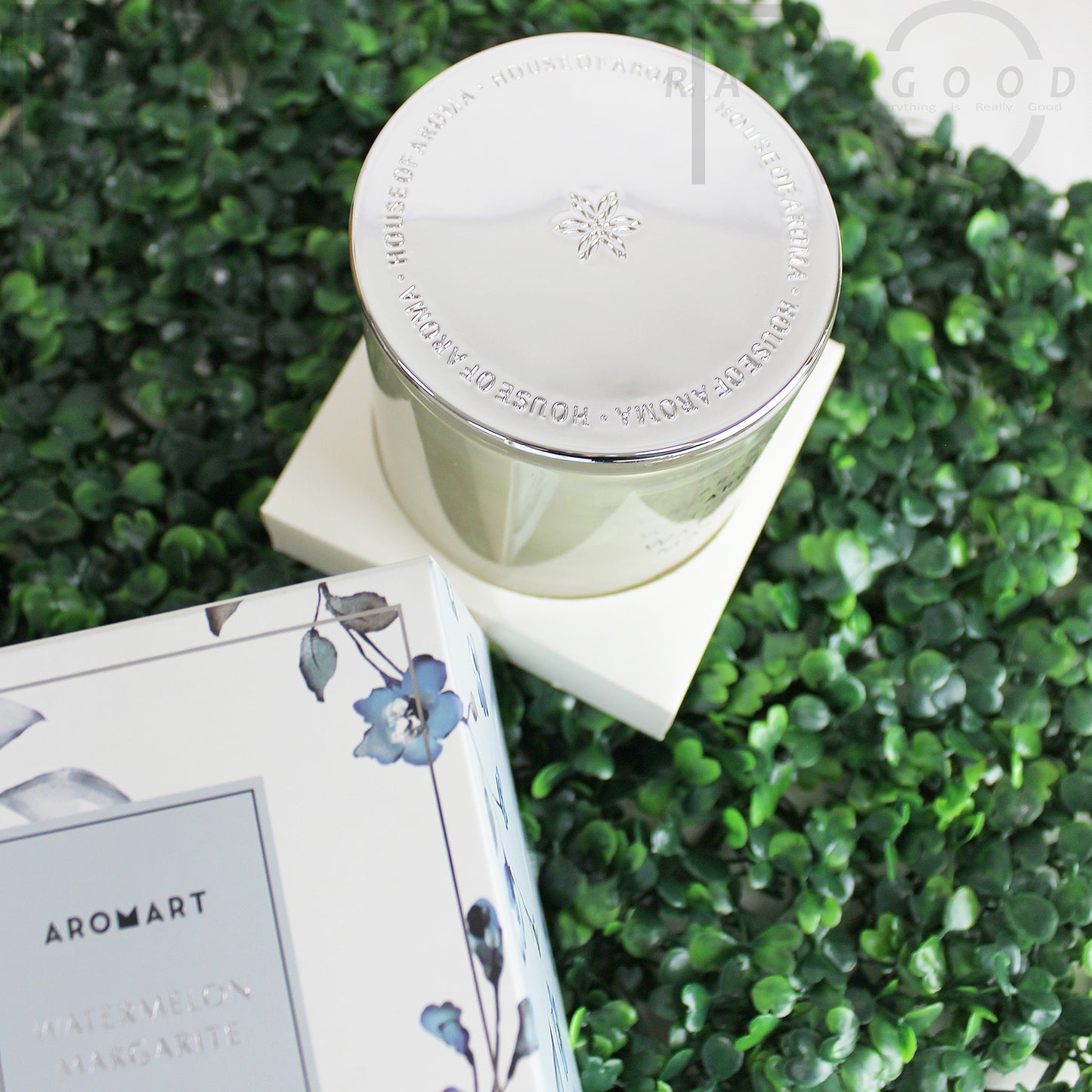 Scented Jar Candle Candles Aromart 55 Hour 350g White Soy Fragrance Lid Wick