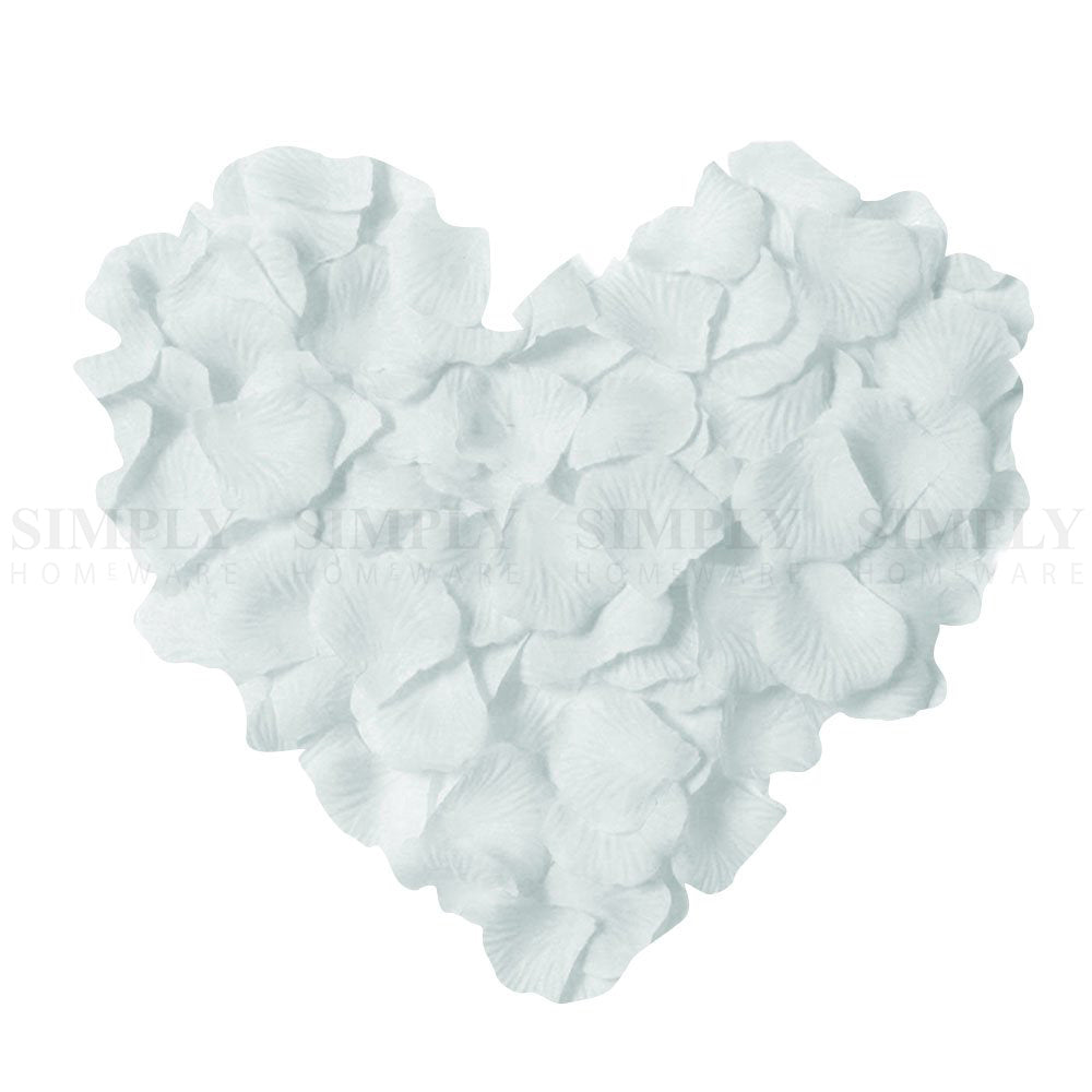 Wedding Flower Petals Artificial Rose Dried Fake Silk White Red Pink Blue Bridal - Simply Homeware