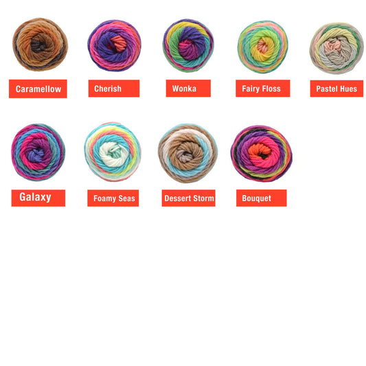 Yarn Jumbo Muffin Premium Knitting Colour Colourful 8ply 200g Crotchet Acrylic