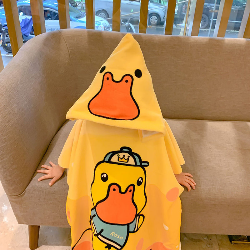 Truboo Hooded Baby Towel Washcloth Toddler Premium Cotton Absorbent Bathrobe