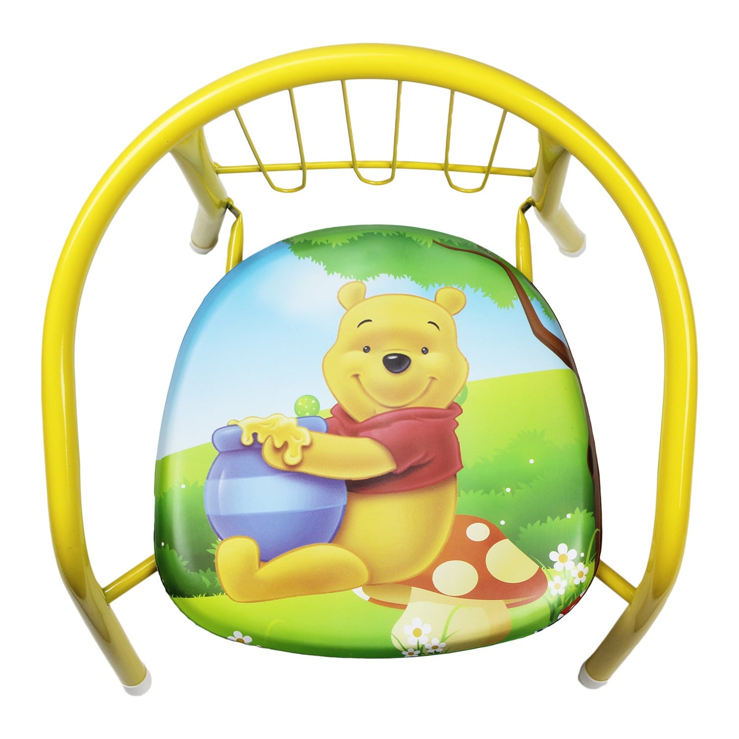 4x Kids Chairs Children Toddler Metal Arm Outdoor Blue Red Pink Yellow Sound