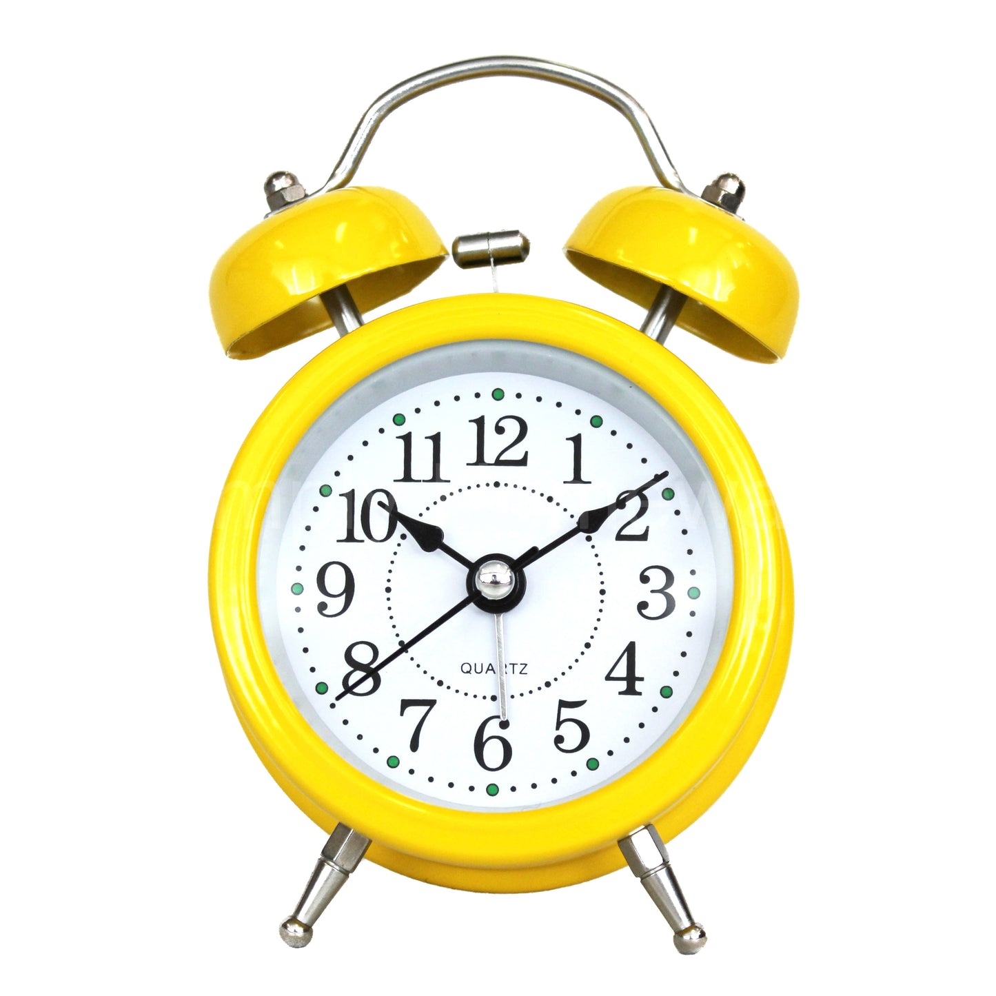 Twin Bell Alarm Clock Vintage Retro Loud Clocks Battery Bedside Desk Analogue