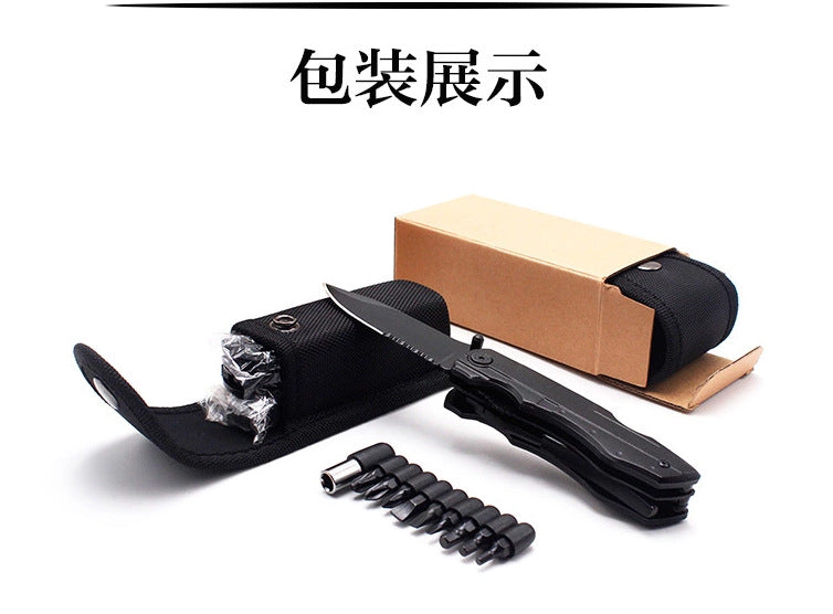 Crocox Mini EDC Folding Knife Utility Set Pocket Survival Tools Hunting Tactical