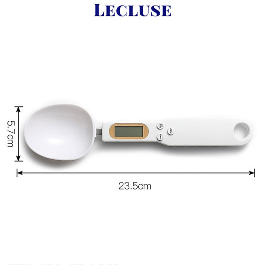 Lecluse Digital Measuring Spoon Electronic Food Weight Scale LCD 500/0.1g