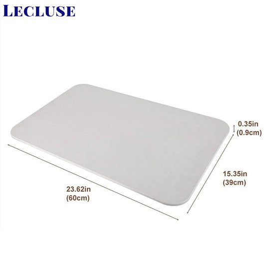 Lecluse Diatomaceous Earth Bath Mat Nonslip Absorbent Bath Mat Bathroom Floor Sh