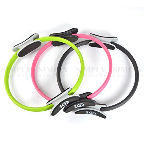 Pilates Ring Exercise Resistance Yoga Gym Rings Fitness Magic Circle Grip 37cm - Simply Homeware