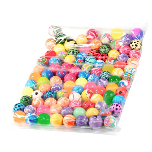 Bouncy Balls 100pcs Party 30mm Kids Bags Favours Toys Fillers Colourful AU