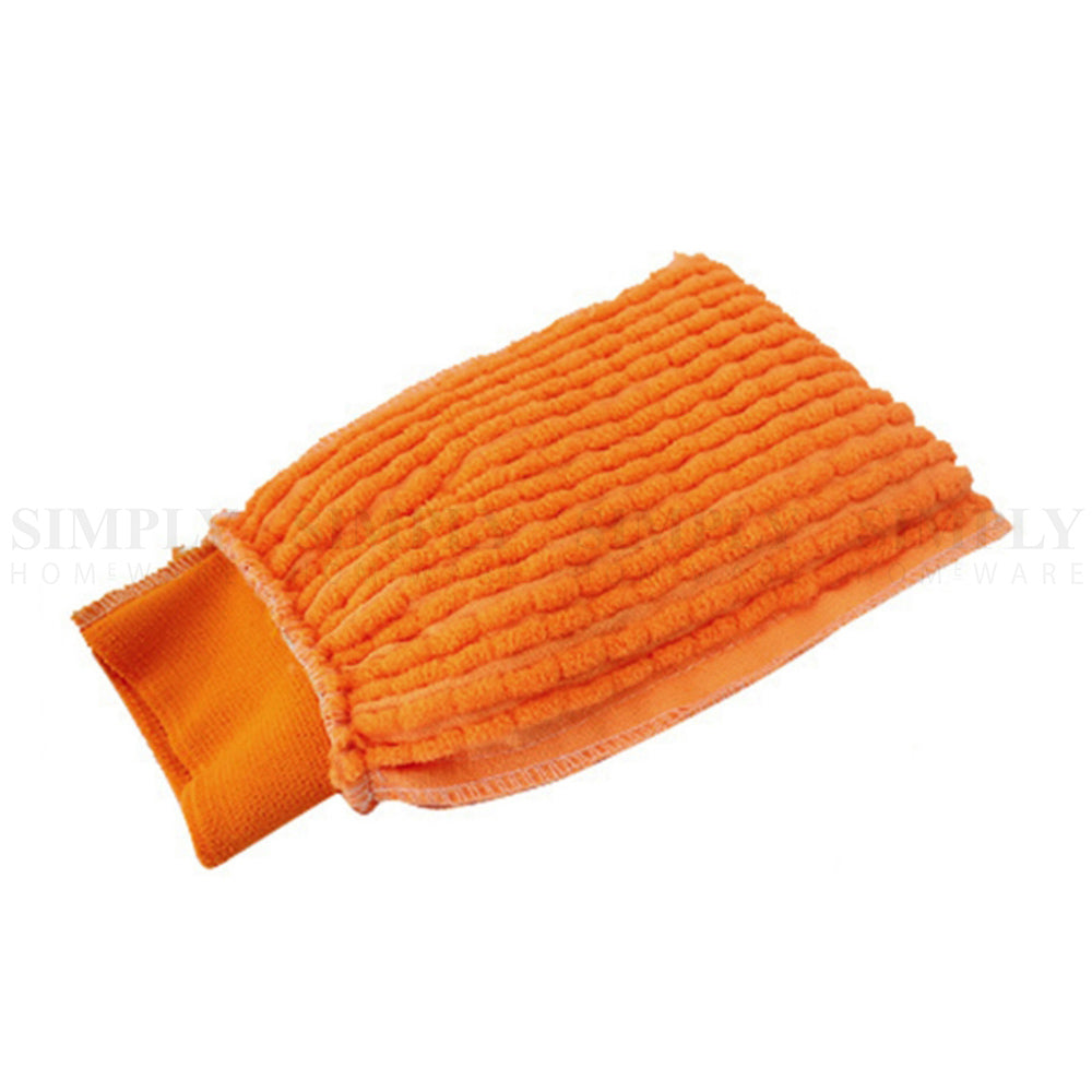 2x 2800GSM Microfibre Car Wash Mitt Drying Glove Cleaning Microfiber Super Absor - Simply Homeware