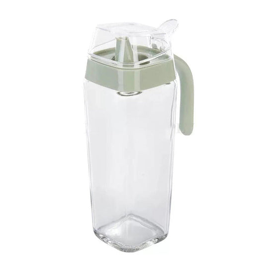 2x Glass Oil Pourer Bottle Dispenser Olive Vinegar 500ml Kitchen Leak-Proof AU