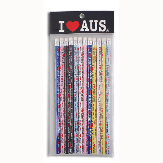 Australian Souvenir Pencils Stationary 12pcs Set Kids Art Souvenirs Aussie