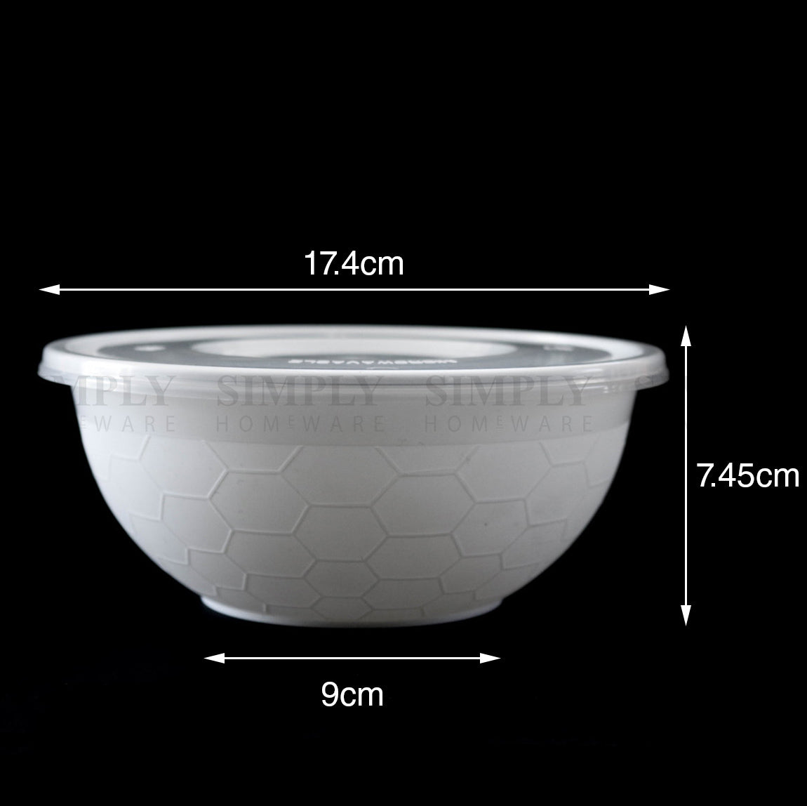 Take Away Food Containers Round Bowls Takeaway Plastic Soup Noodle Bulk 1050ml - Simply Homeware