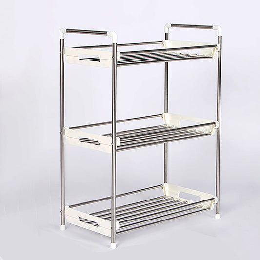 Kitchen Storage Rack Spice Bathroom 3 Tier Organiser Stainless Steel Shelf Jar