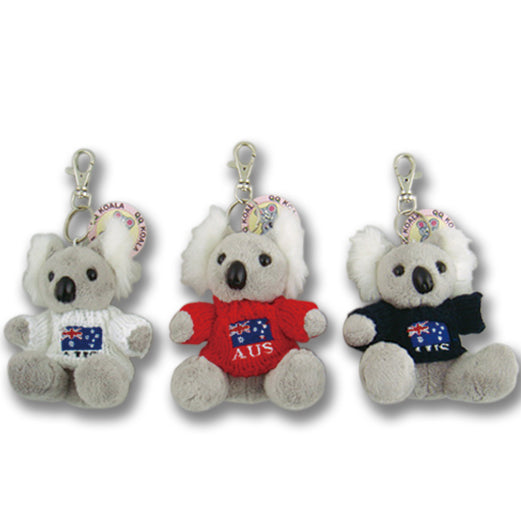 Australian Souvenirs Keyring Kangaroo Koala Plush Toy chain Handbag Aussie Gift