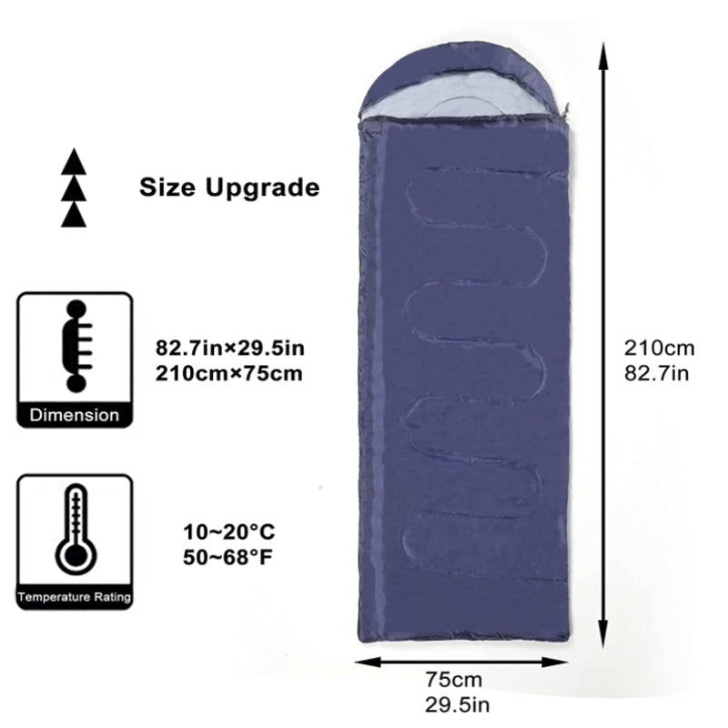 Crocox Envelope Sleeping Bag Backpacking Lightweight Hollow Cotton Envelope with