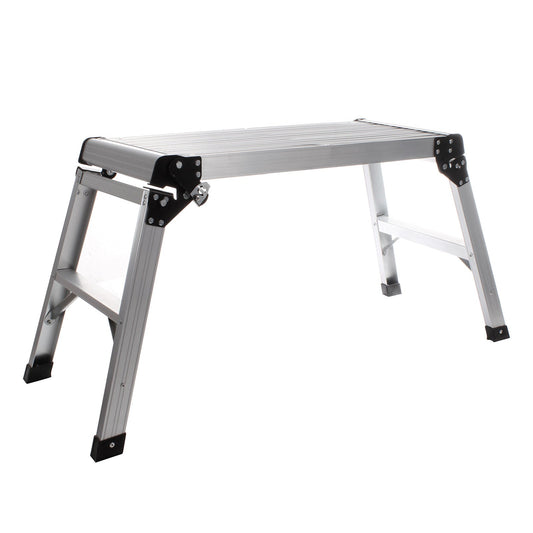 Ladder Work Platform Aluminium Bench Folding Elevated Step Metal Painting Car
