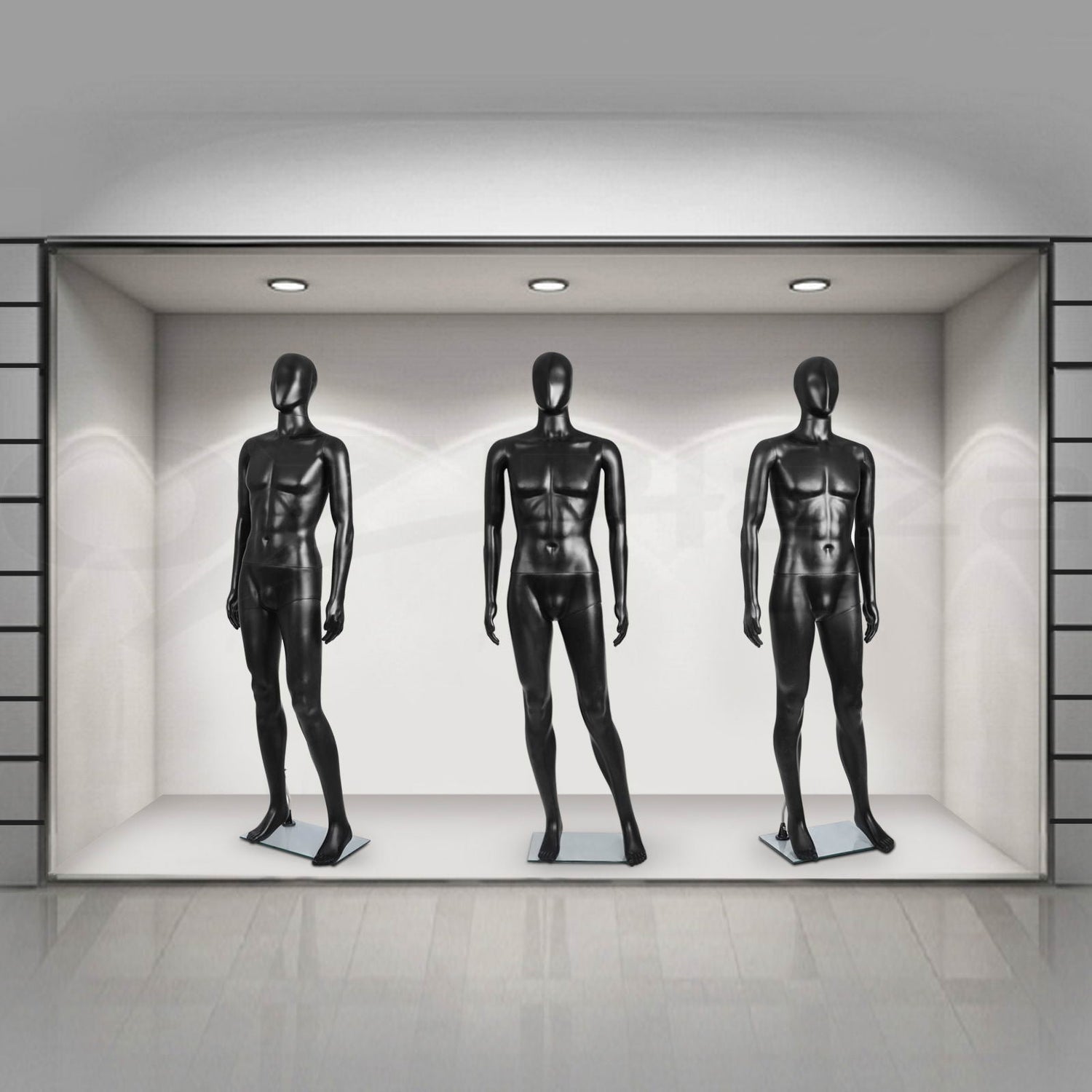 Full Body Mannequin Female Male Clothes Display Torso White Black Adjustable 185 - Simply Homeware