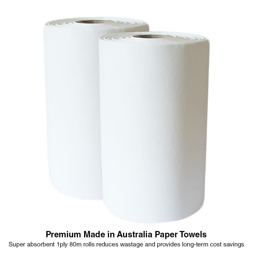 Paper Hand Towels Towel Roll White Bulk Industrial Kitchen Catering 80 –  Ralligood