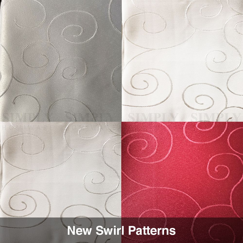 Premium Tablecloth Rectangle Table Cloth White Red Black Silver Large Linen 8 10 - Simply Homeware