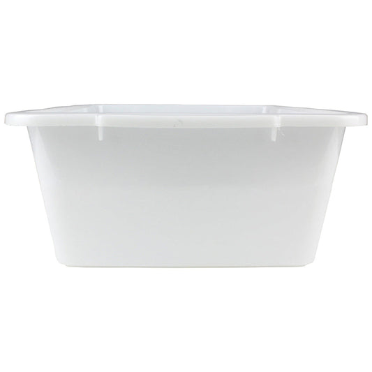 2x Storage Tray Basket Plastic Organiser Trays Tub Container Organizer White