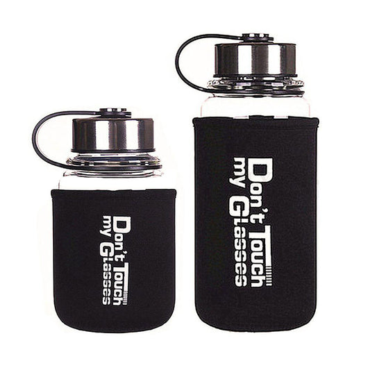 Glass Water Bottle 1L 1000ml BPA Free Sports Tea Crystal Juice Drinking Bottles