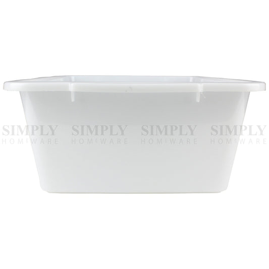2x Storage Tray Basket Plastic Organiser Trays Tub Container Organizer White - Simply Homeware