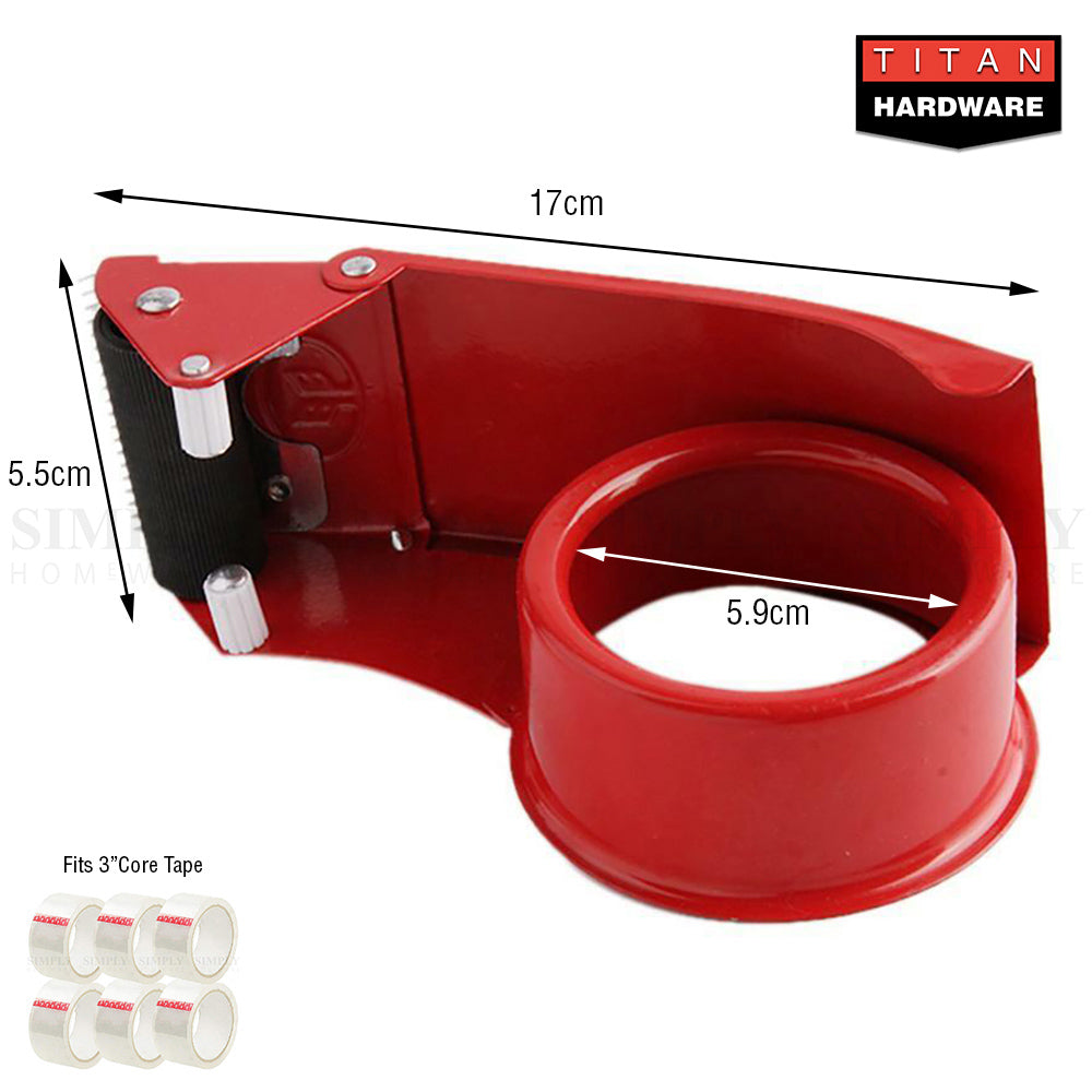 Packing Tape Dispenser Cutter Gun Packaging 48mm Box Low Noise Sticky Fragile - Simply Homeware