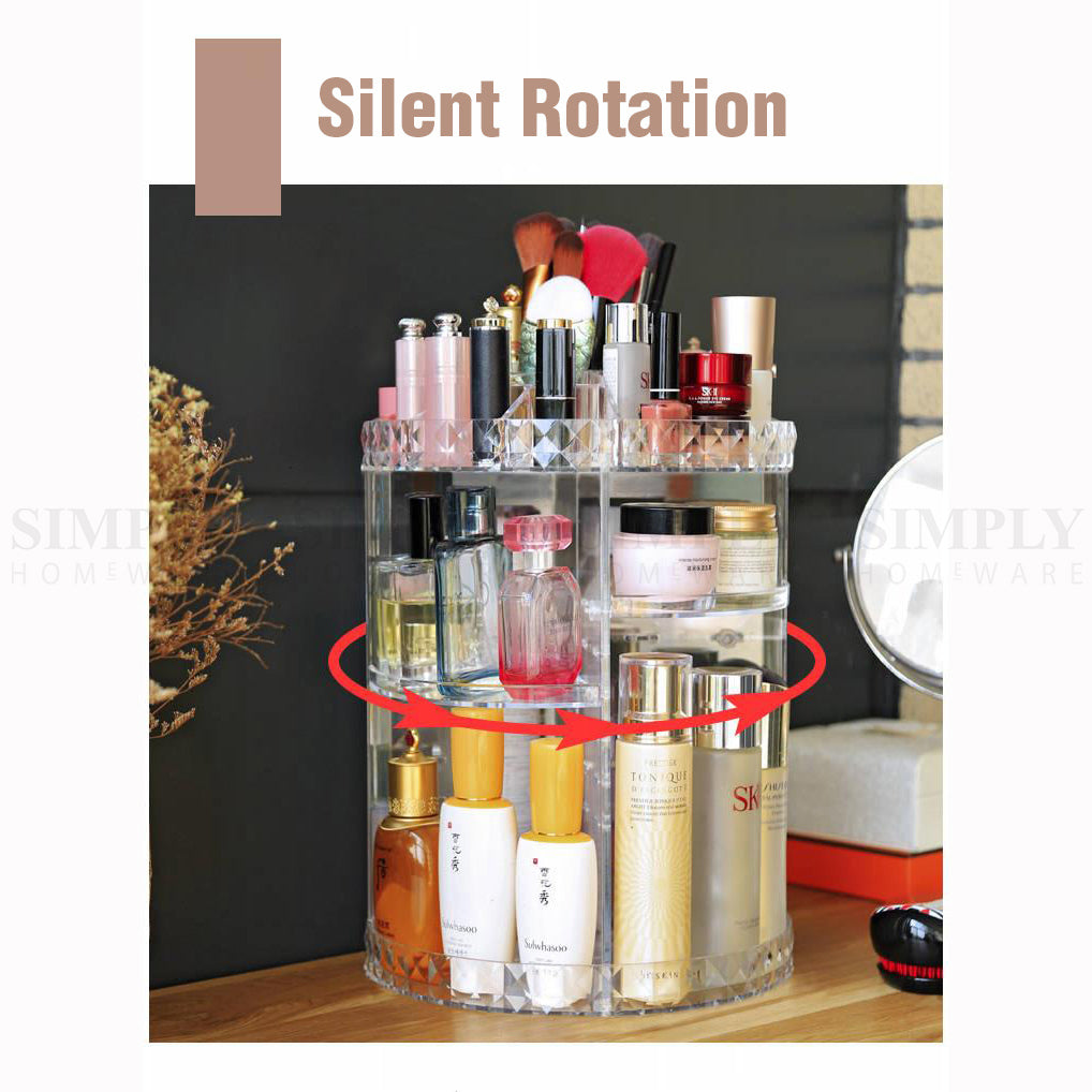 Jewellery Display Stand Acrylic Earring Necklace Ring Storage Holder Rack Clear - Simply Homeware