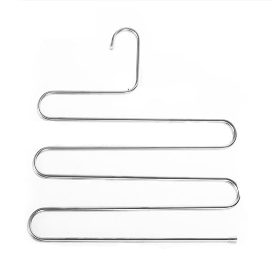 Lecluse Stainless Steel Trouser Hangers Pants Tie Clothes Coat Space Saving Bulk