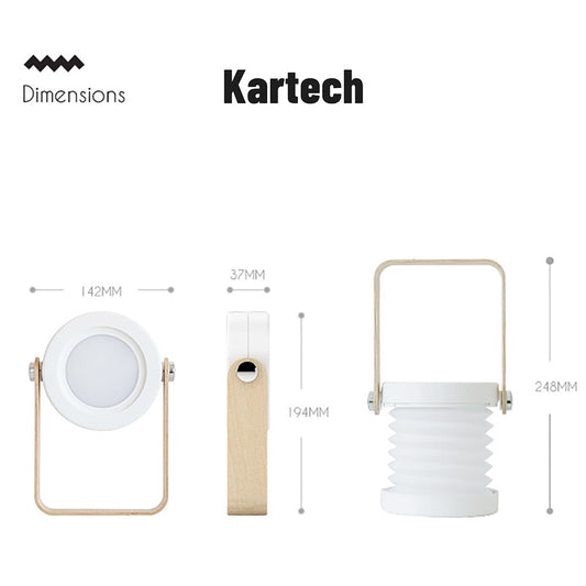 Kartech Portable LED Lamp Lantern Rechargeable Battery Table Touch Reading Campi