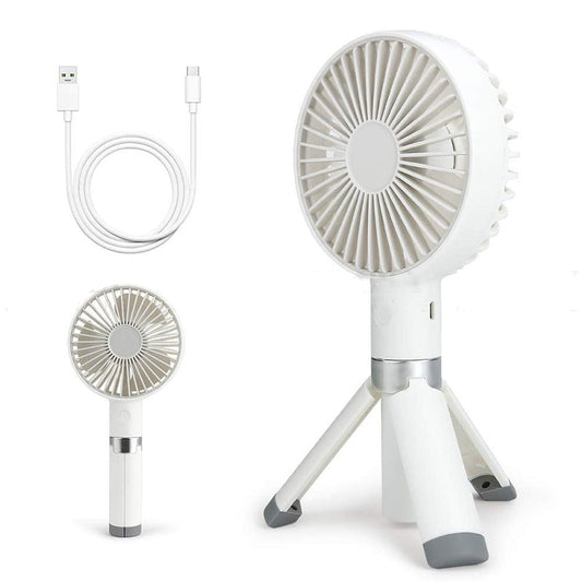 Kartech Rechargeable Mini USB Fan Battery Operated Portable Handheld Desk Quiet