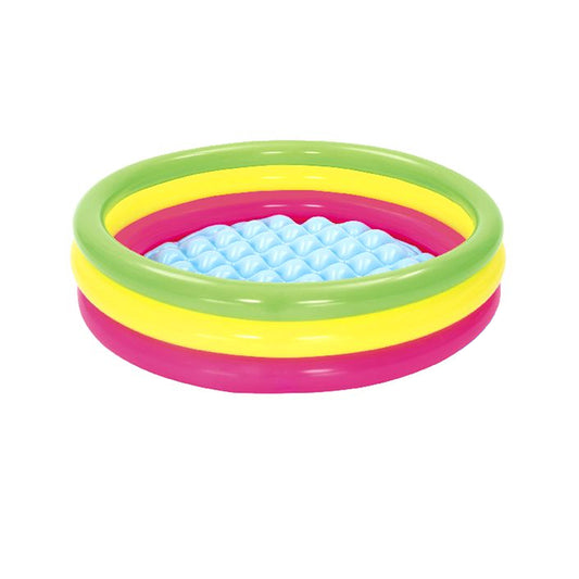 Summer Inflatable Swimming Pool Kids Children Bestway Colourful 3 Ring Cushion