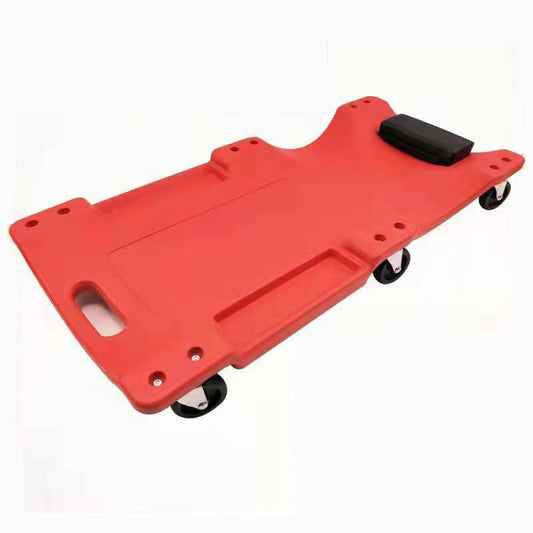 Garage Creeper Mechanic Workshop Trolley 360 Swivel Wheels Castor Car Roller Red