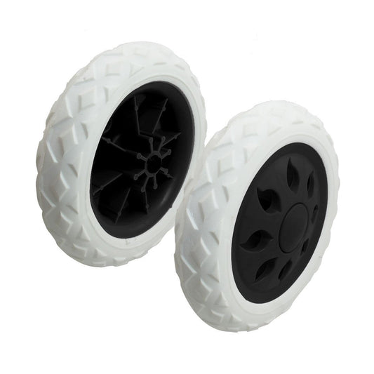 2x Replacement Wheels Shopping Cart Replace Trolley Foldable Luggage Black White
