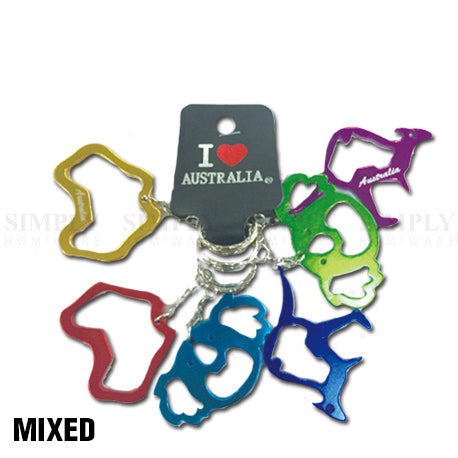 6pcs Australian Souvenirs Bottle Opener Keyring Kangaroo Koala Gift Aussie AU - Simply Homeware