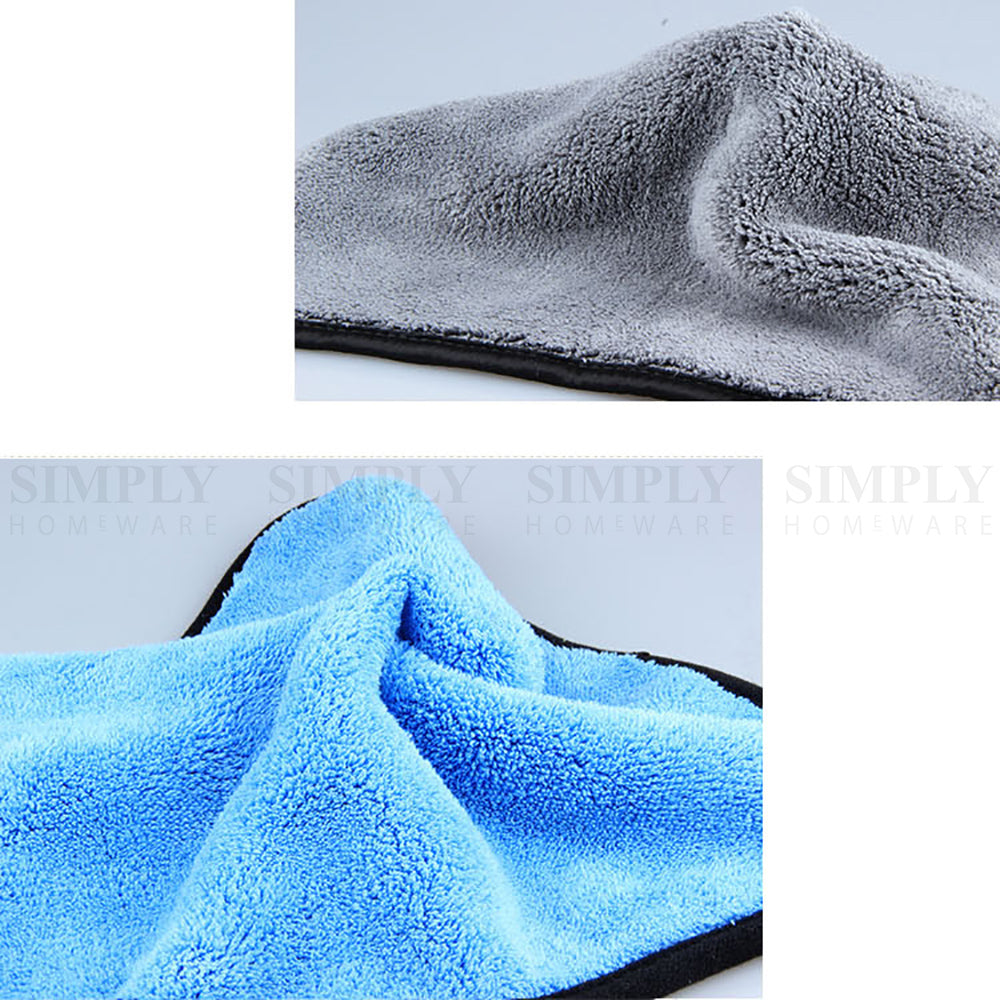 1000GSM Microfibre Car Drying Towel Cleaning Cloth Microfiber Dish Glass 62x30cm - Simply Homeware