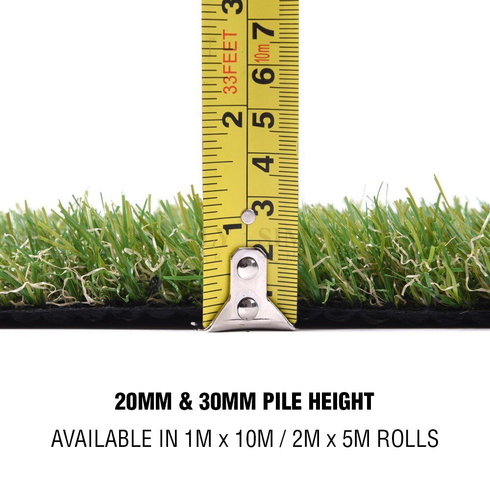 Synthetic Grass 10-80 SQM Fake Turf Artificial Mat Plant Lawn Flooring 20 30mm - Simply Homeware