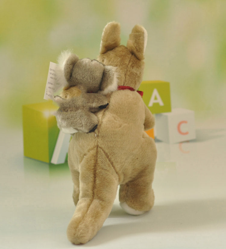 Kangaroo With Koala On Back Plush Stuffed Soft Toy Kids Gift Souvenir Australian