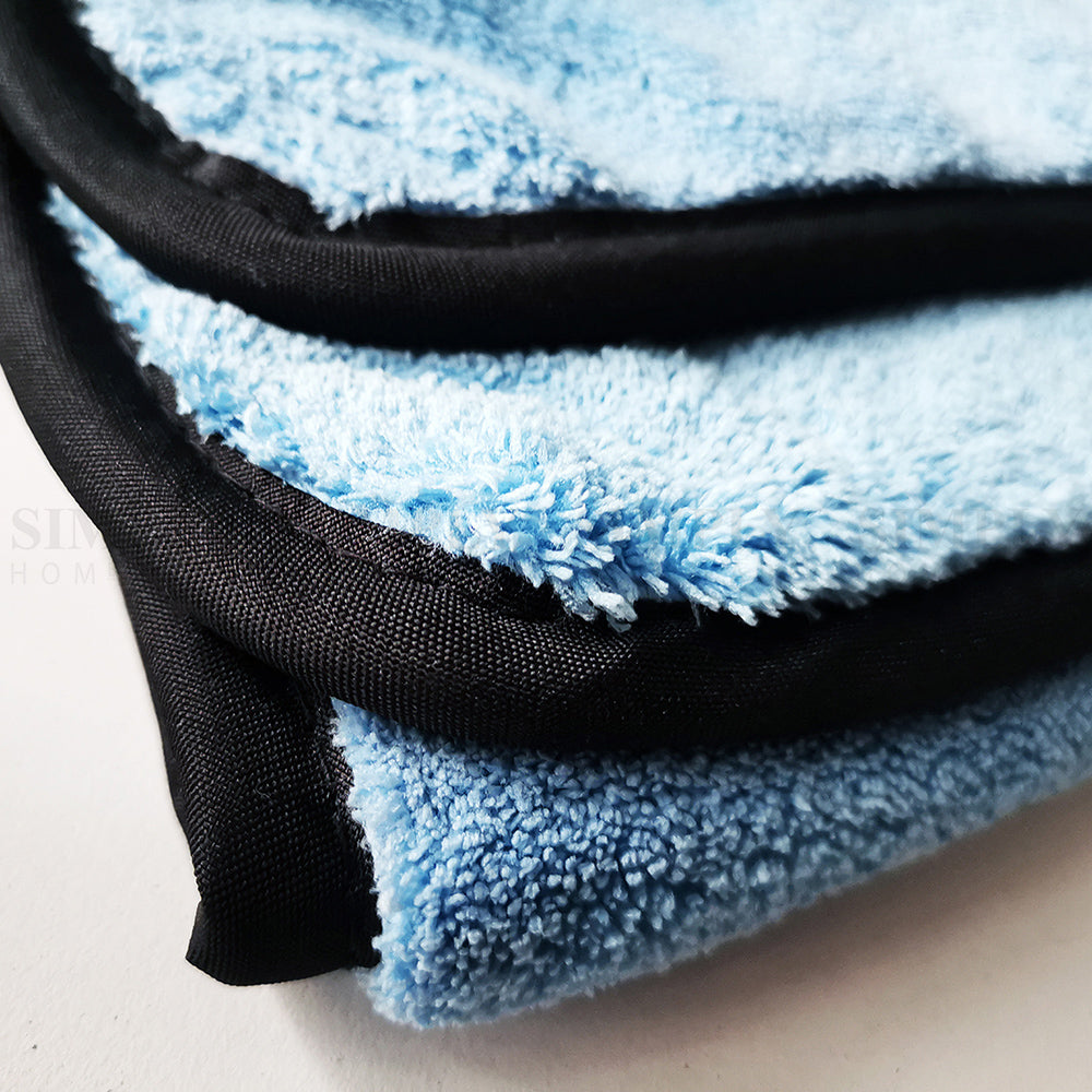 2x 1000GSM Microfibre Car Drying Towel Cleaning Cloth Microfiber Glass 62x30cm - Simply Homeware