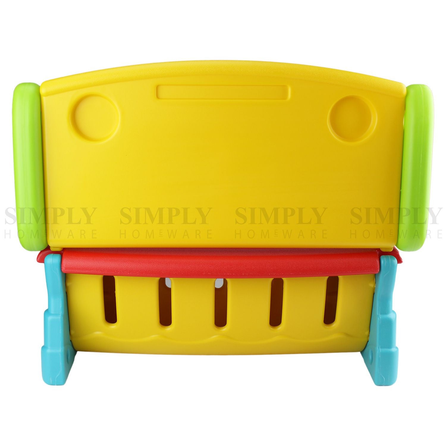 Kids Bench Table 2 In 1 Seat Chair Storage Outdoor Indoor Play Plastic Lounge - Simply Homeware