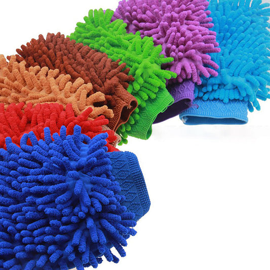 Microfibre Car Wash Glove Mitt Washing Drying 2800GSM Cleaning Microfiber Absorb