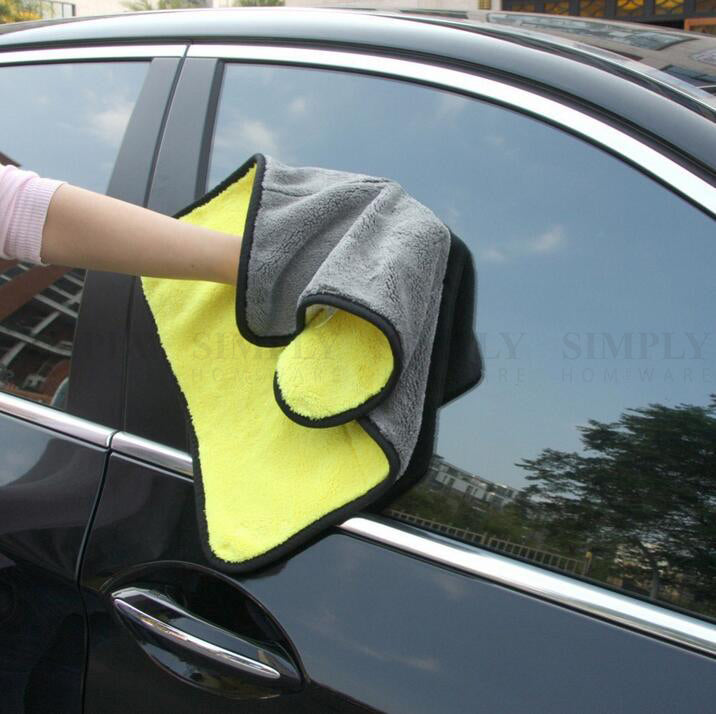 1000GSM Microfibre Car Drying Towel Cleaning Cloth Microfiber Dish Glass 62x30cm - Simply Homeware