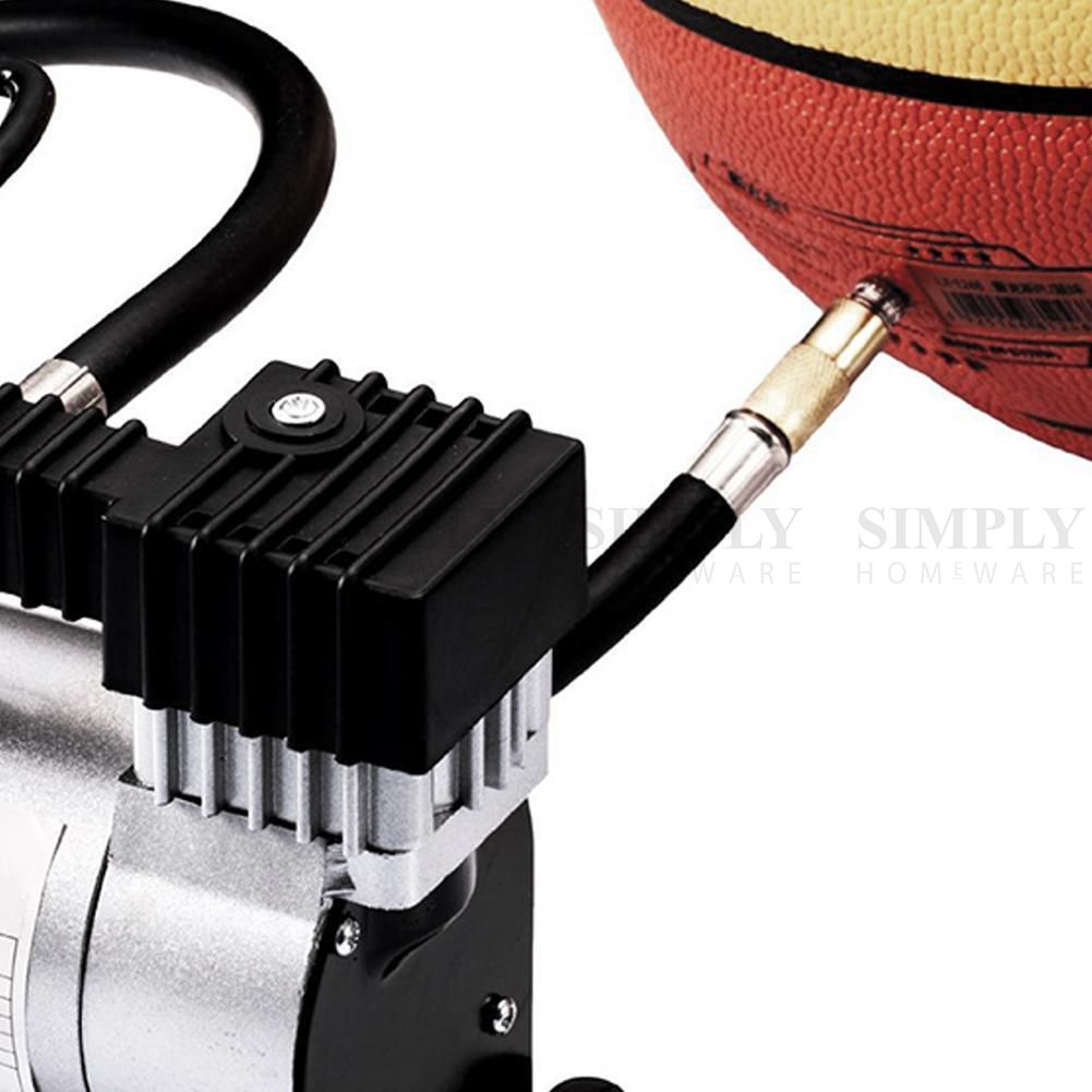 Car Air Compressor 12V Tyre Inflator Volt Pump 4WD 4x4 Pressure Gauge Deflator