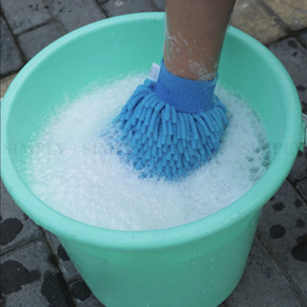6x 2800GSM Microfibre Car Wash Mitt Drying Glove Cleaning Microfiber Super Absor - Simply Homeware