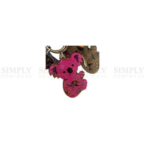 6pcs Australian Souvenirs Keyring Chain Acrylic Koala Gift Bulk Aussie - Simply Homeware