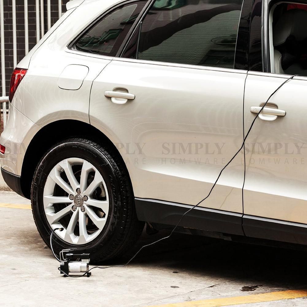 Car Air Compressor 12V Tyre Inflator Volt Pump 4WD 4x4 Pressure Gauge Deflator
