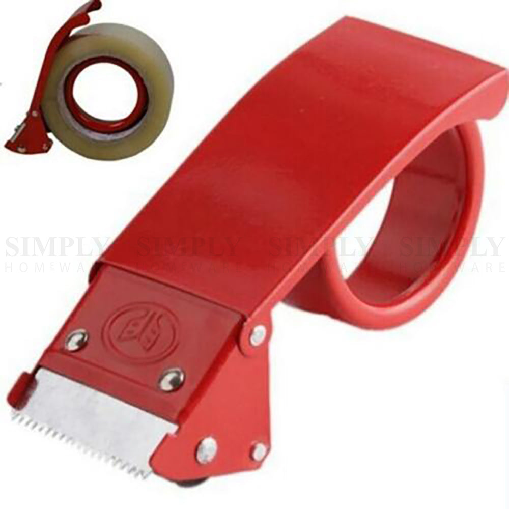 Packing Tape Dispenser Cutter Gun Packaging 48mm Box Low Noise Sticky Fragile - Simply Homeware