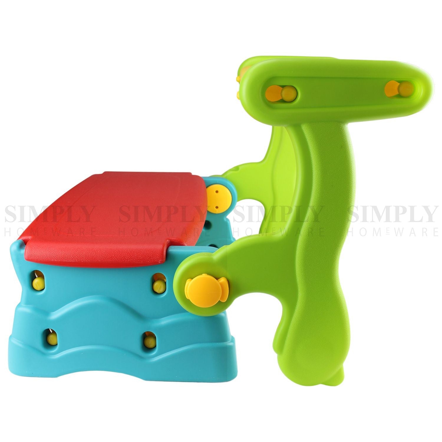 Kids Bench Table 2 In 1 Seat Chair Storage Outdoor Indoor Play Plastic Lounge - Simply Homeware