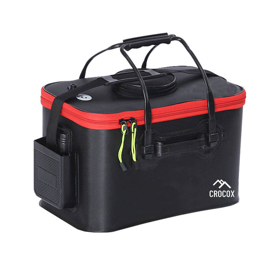 Crocox Fishing Boxes Bucket Tackle Storage Plastic Live Bait Folding Small Large