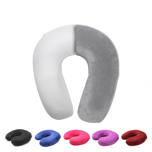 2x Travel Neck Pillow Memory Plane Cushion Airplane Support U Shaped Washable