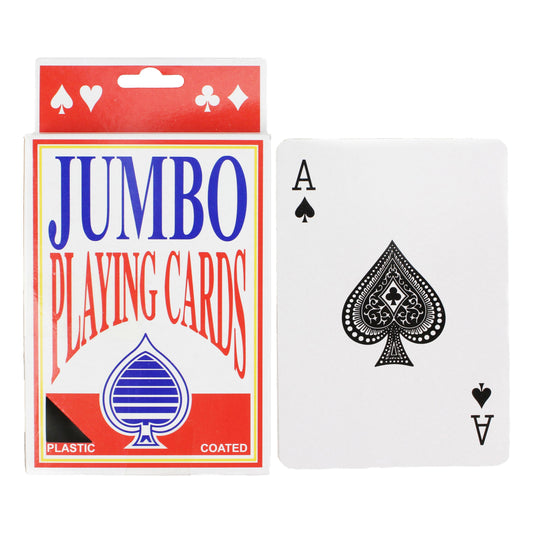 Jumbo Playing Cards Large Decks Premium Deck of Card Games Giant Plastic Coated